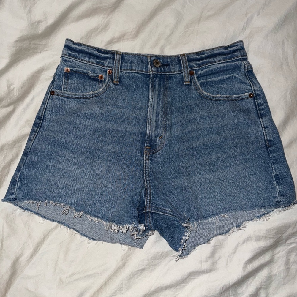 Abercrombie & Fitch High Waist Denim Shorts